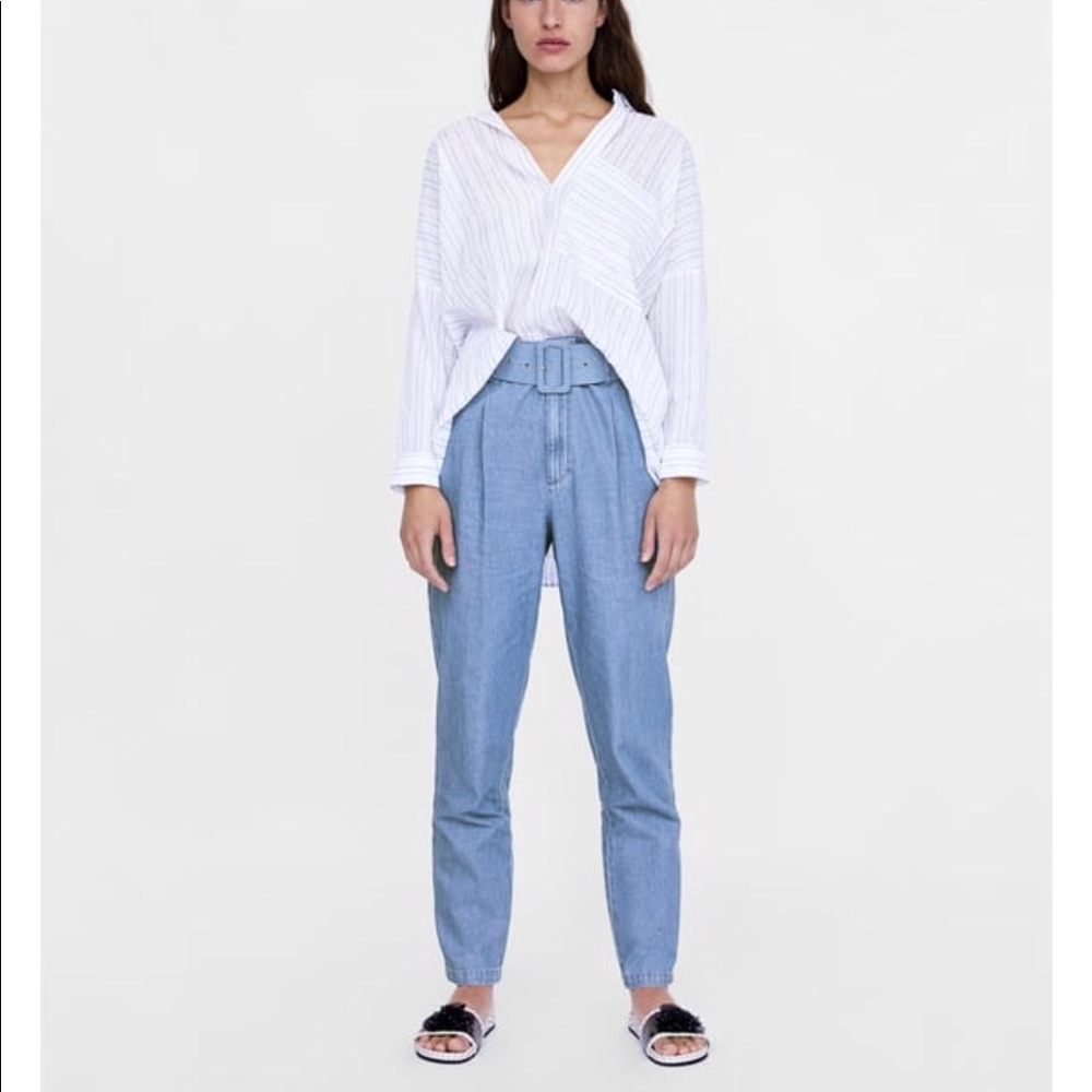 Zara denim trousers
